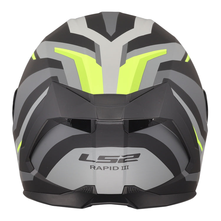 LS2 FF820 Rapid III Hyper Helmet - Black / Hi-Vis Yellow