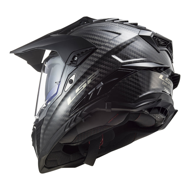LS2 MX701 Explorer Carbon Helmet - Gloss Carbon
