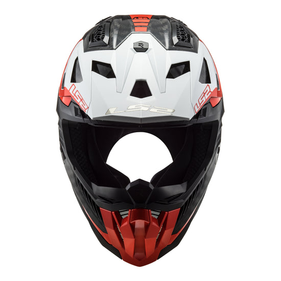LS2 MX703 X-Force Carbon Helmet - Victory Red / White
