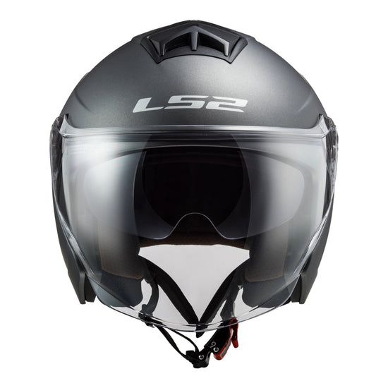 LS2 OF573 Twister II Single Mono Helmet - Matte Titanium