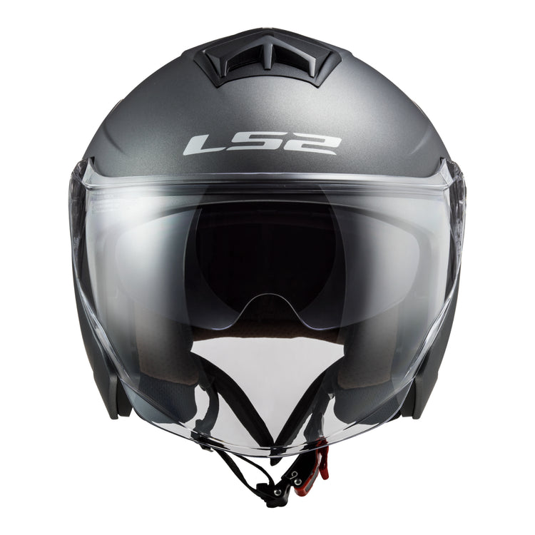 LS2 OF573 Twister II Single Mono Helmet - Matte Titanium