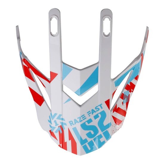 LS2 MX437 Fast Evo Peak -  Funky Red / White