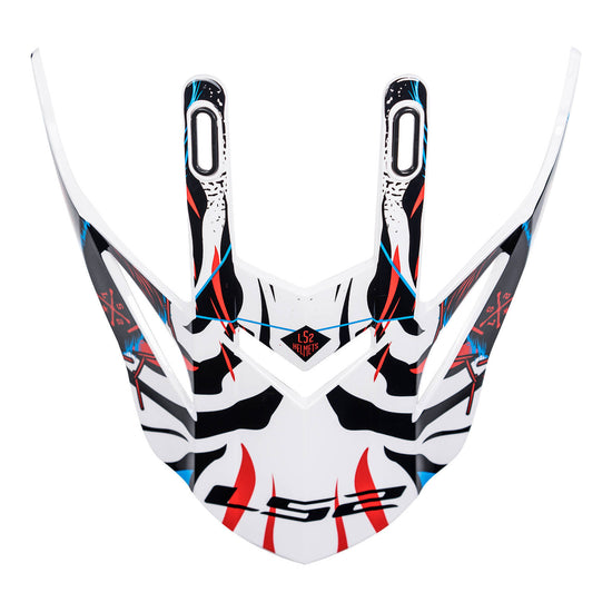 LS2 MX437 Peak - Beast Black/White