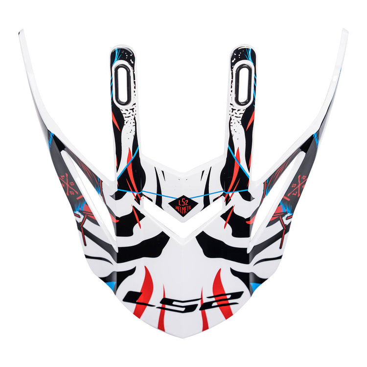 LS2 MX437 Peak - Beast Black/White