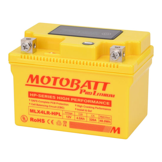 Motobatt Pro Lithium Battery MLX4LR-HPL *10 for Yamaha
