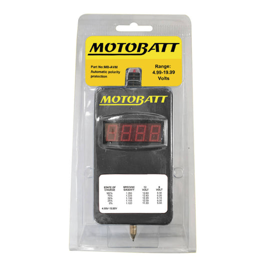 Motobatt Volt Meter 6V/12V