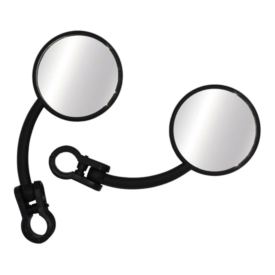 Whites Mirror Pair Universal Folding Enduro 7/8 Black