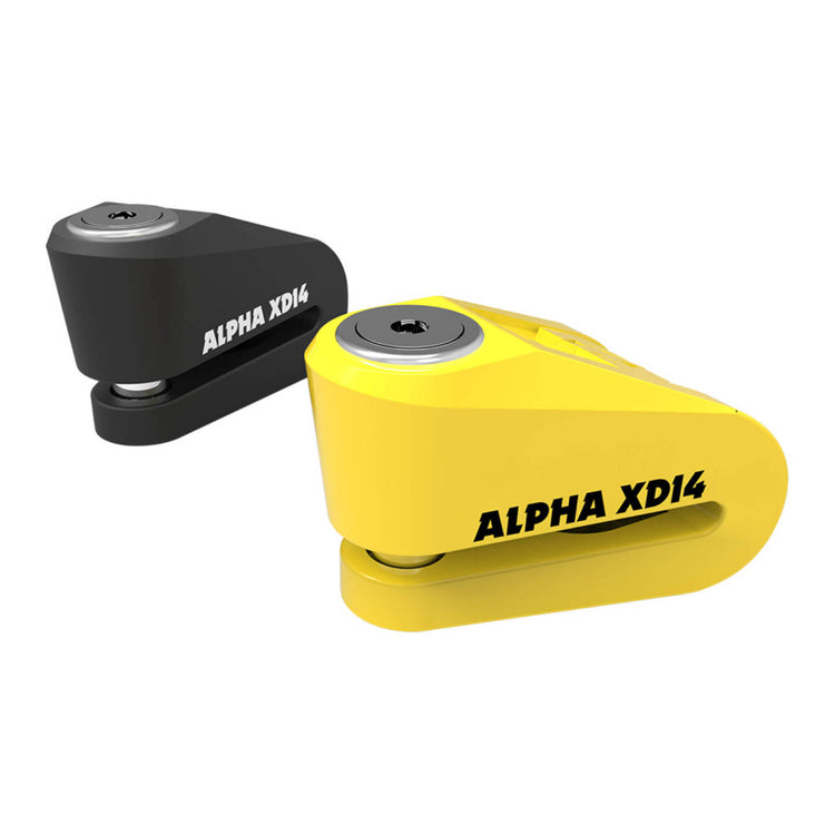Oxford Alpha XD14 Stainless Disc Lock(14mm Pin) - Yellow