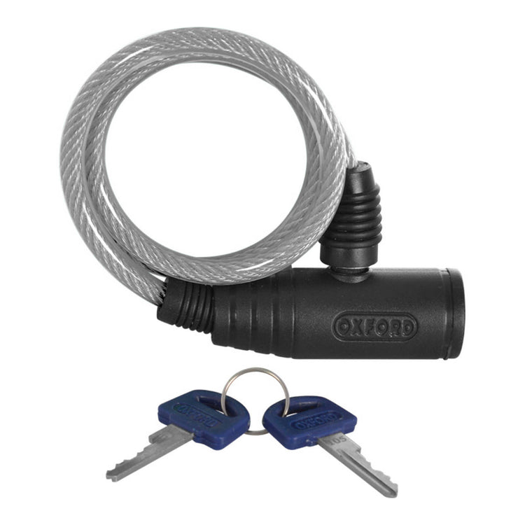 Oxford Bumper Cable Lock 6mm X 600mm - Clear