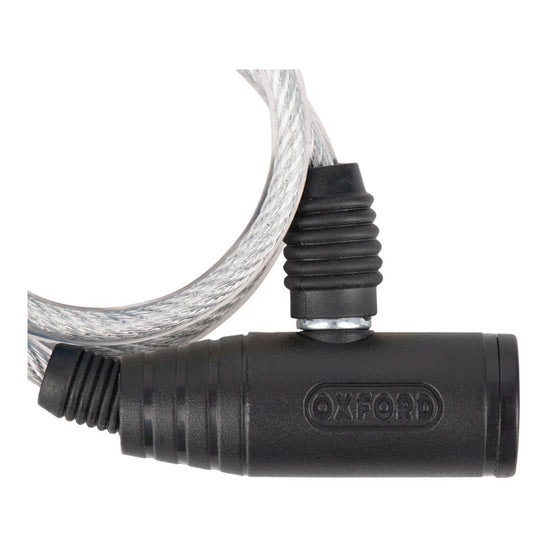 Oxford Bumper Cable Lock 6mm X 600mm - Clear