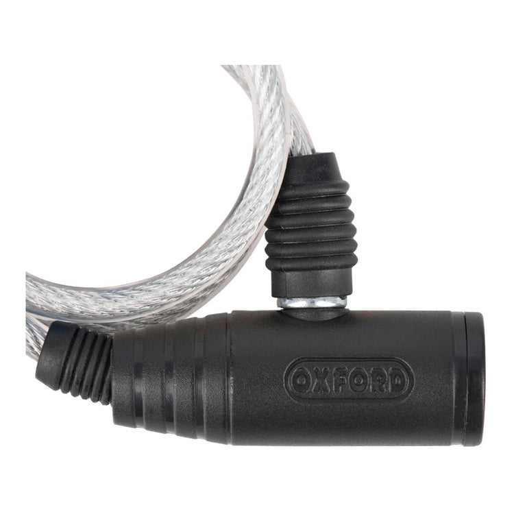 Oxford Bumper Cable Lock 6mm X 600mm - Clear