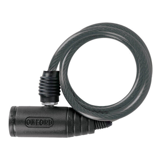 Oxford Bumper Cable Lock Smoke 6mm X 600mm