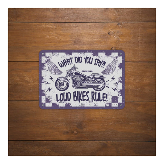 Oxford Garage Metal Sign: What Did You Say