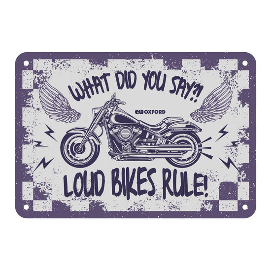 Oxford Garage Metal Sign: What Did You Say