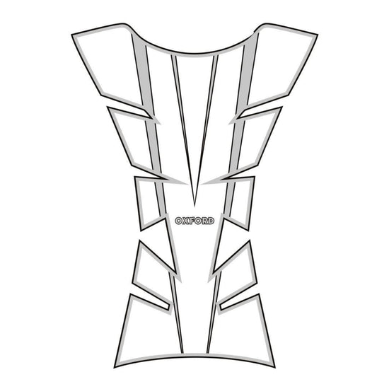 Oxford Sheer Arrow Tank Pad - Silver