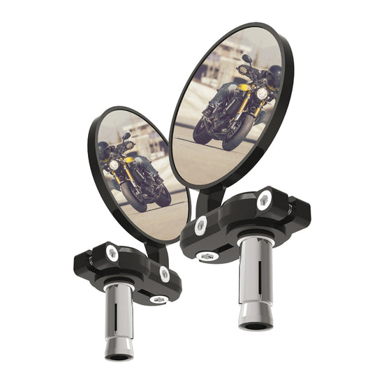 Oxford Bar End Mirrors (Black) (Pair)