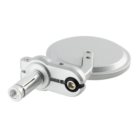Oxford Bar End Mirrors - Silver (Pair)