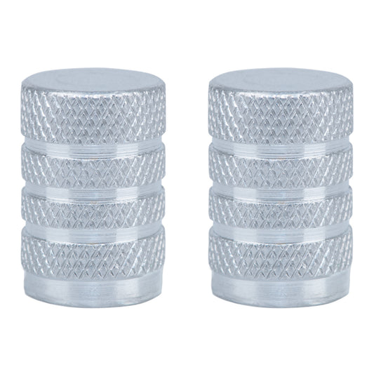 Oxford Gripper Valve Caps - Silver