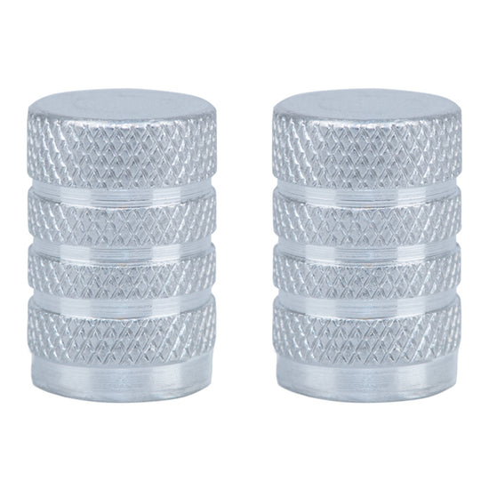 Oxford Gripper Valve Caps - Silver