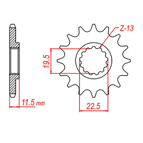 XAM Sprocket Kit Suzuki DRZ125 / Kawasaki KLX125 Small Wheel 14/51