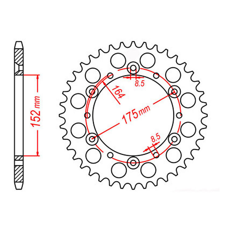 XAM Sprocket Kit Yamaha YZ/WR400F '98 14/49