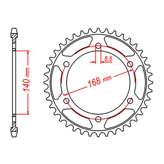 XAM Sprocket Kit BMW F800GS '08-'12 - 525AX 16/42
