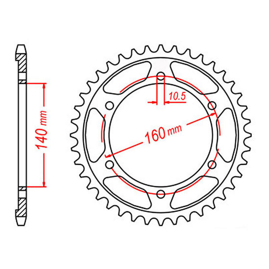 XAM Sprocket Kit Kawasaki ZZR1100 '90-'92 X-Ring 17/45