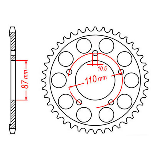 XAM Sprocket Kit Suzuki SV650-S '99-'09 X-Ring 15/44