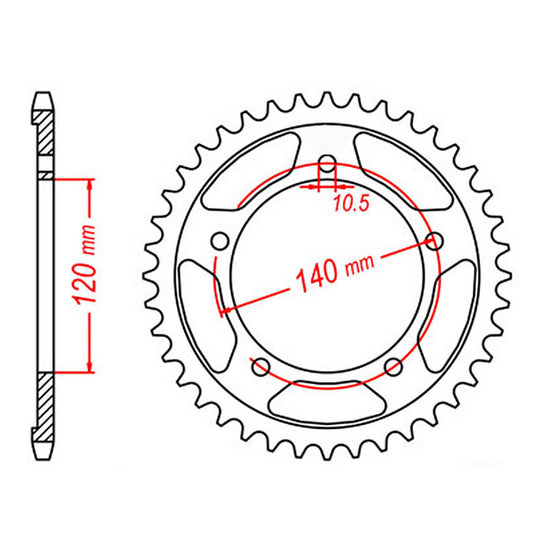XAM Sprocket Kit Suzuki GSXR750 '00-'05 X-Ring 17/42