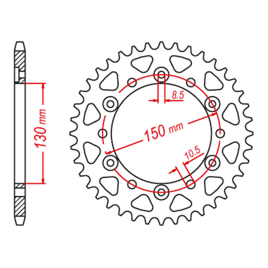 XAM Sprocket Kit Yamaha FZ6/R '10-'15 X-Ring 16/46