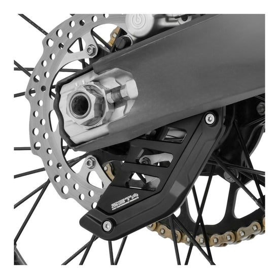 Zeta Rear Brake Disc Guard- Assorted KTM, Husqvarna & GasGas Models - Black
