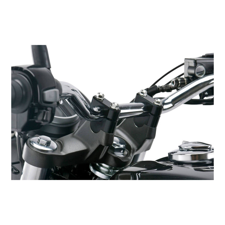 Zeta Handlebar Rise Kit 19mm Height - 22.2mm Bar - Black