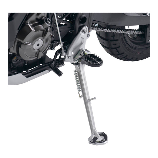 Zeta Side Stand Extender - Black / Silver - Yamaha Tenere 700 ('20-)