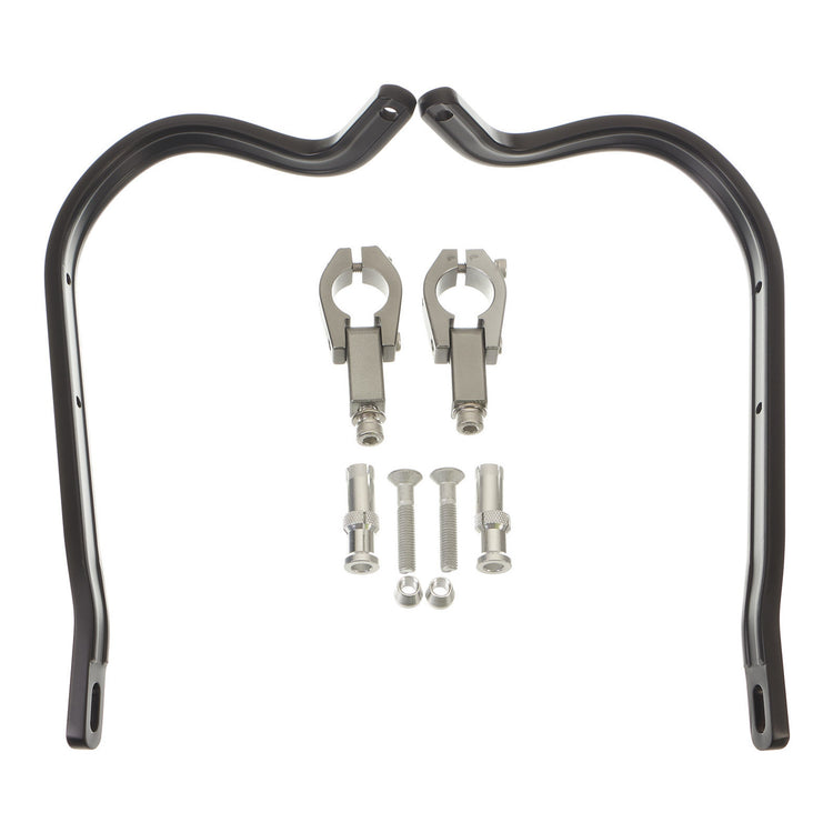 Zeta Armour Handguards Bent for 28.6mm Handlebars - Black