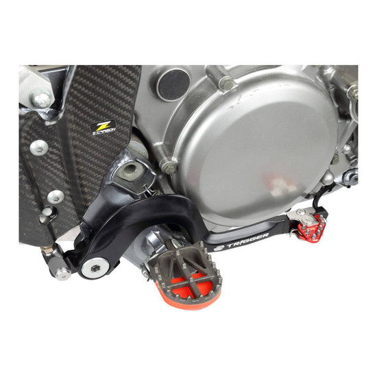 Zeta Trigger Brake Pedal - Suzuki DR-Z400 / DR-Z400SM - Red