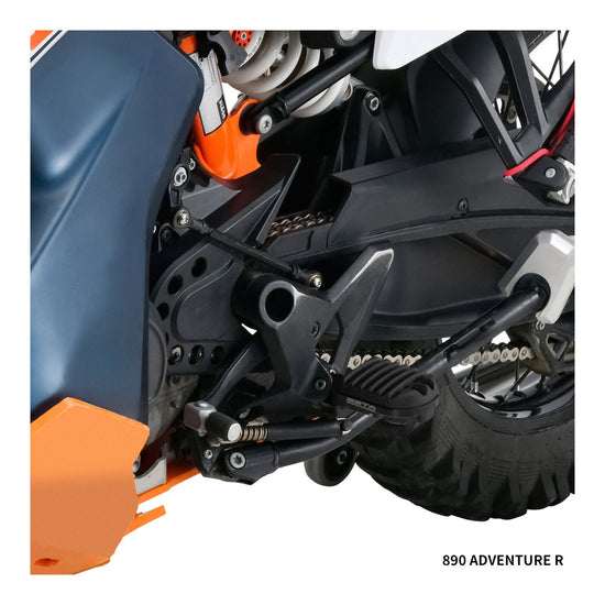Zeta Adventure Foot Pegs - KTM - Black